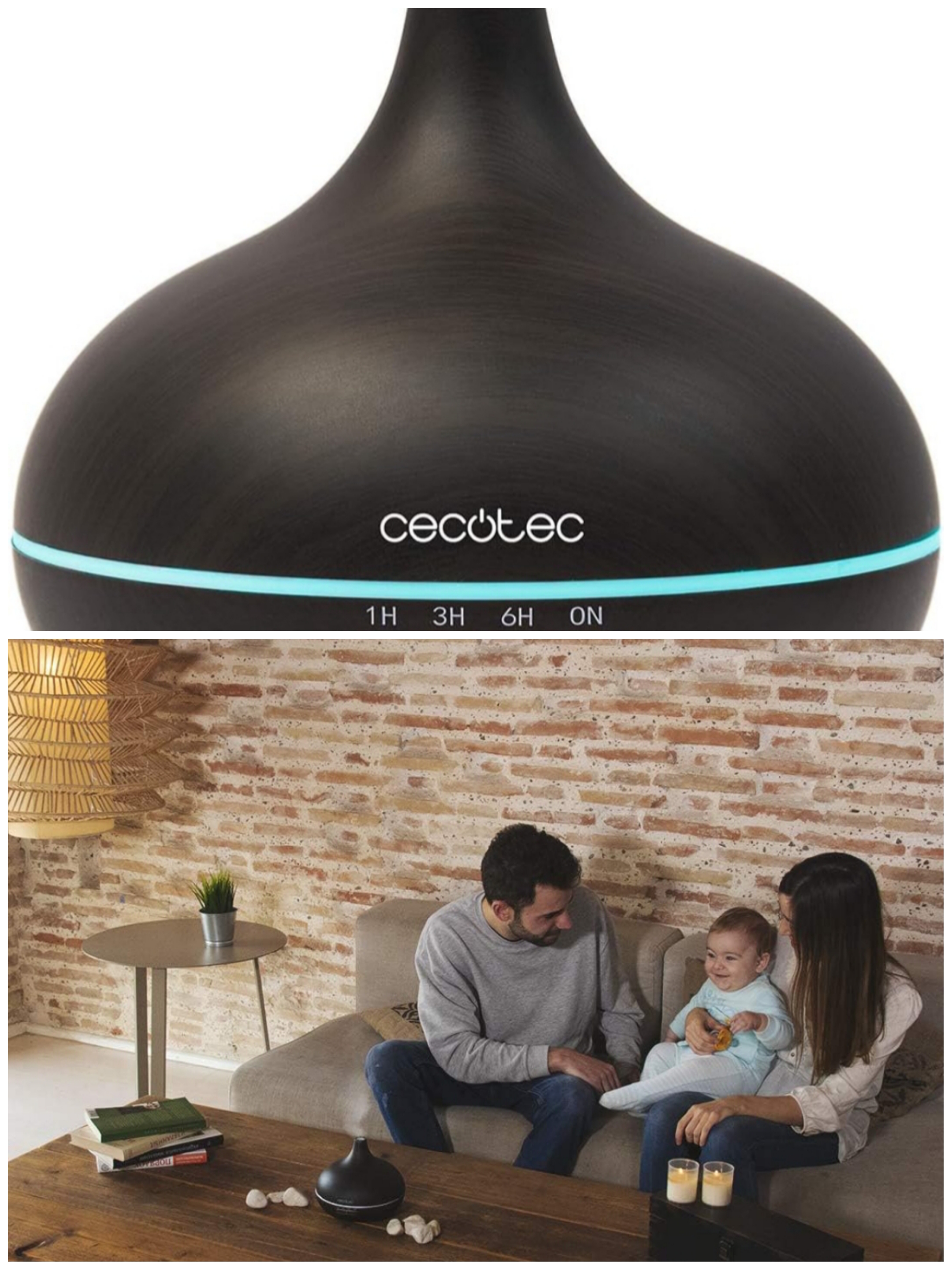 Humidificador Difusor de Aromas LED